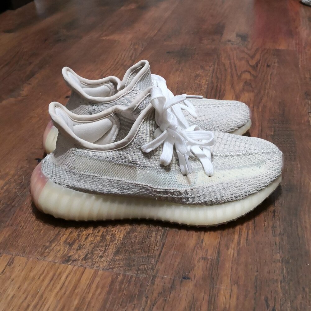 Adidas Yeezy Boost 350 V2 Cream Sneakers Size 5 - Picture 6 of 8